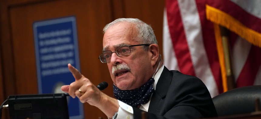 Rep. Gerry Connolly (D-Va.) makes a point at an Oct. 2020 hearing of the House Committee on Oversight and Reform