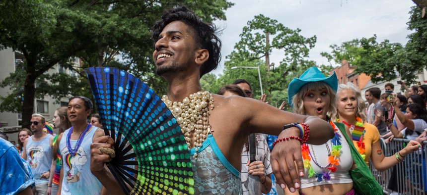 A scene from the Washington, D.C. Pride Parade, June 11, 2022.