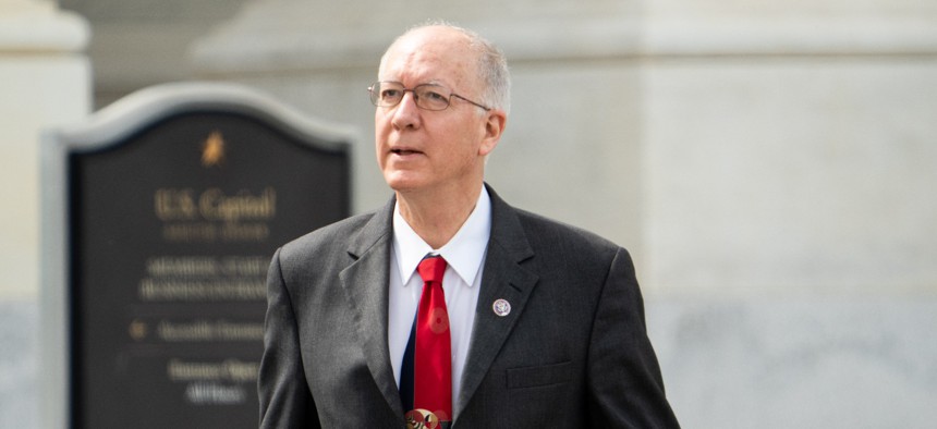 Rep. Bill Foster (D-Ill.) leaves the Capitol.