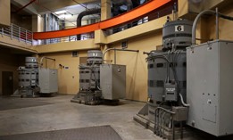 Waste water pumps at a Boston-area water treatment facility.