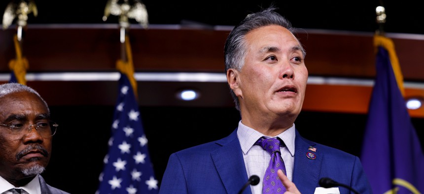 House Veterans Affairs Committee Ranking Member Mark Takano (D-Calif.) disputed legislation Monday that calls for the cancellation of the VA's Electronic Health Modernization Program in favor of its legacy system.