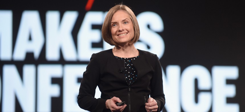 U.S. Chief Data Scientist Denice Ross, pictured here at the  The 2017 MAKERS Conference , said a progress report on the Biden administration's work on equitable data would be forthcoming. 
