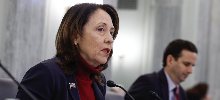 Senate Commerce Committee Chairwoman Maria Cantwell (D-Wash.) called on FAA acting Administrator Billy Nolen Wednesday to address backup redundancy issues in an air traffic information system that failed last month.