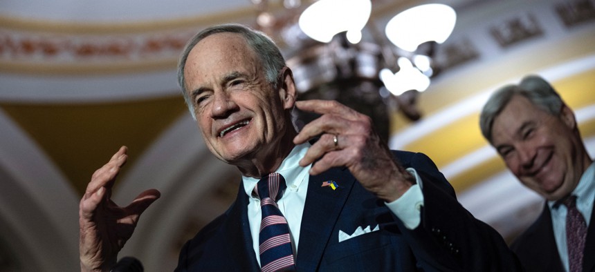 Sen. Tom Carper (D-Del.) told reporters Monday that he will end his 24-year tenure in the Senate in January 2025.